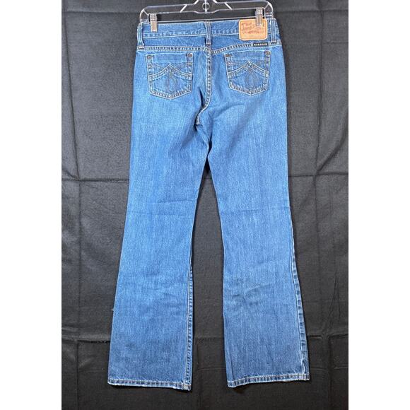 John B Stetson Co Womens Jeans Blue Denim Classic Bootcut 100% Cotton Stretch 2 - Picture 10 of 14